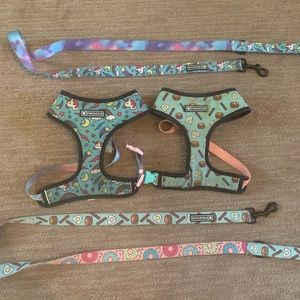 🦄🌈dog harness and leash🥓🍩